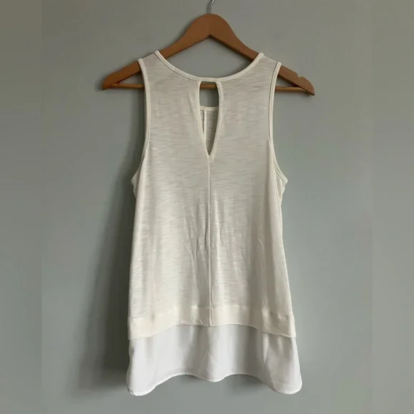 J CREW Off White Tunic Tank Blouse Size S - Picture 7 of 11